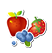 Squeezie Apple Strawberry Blueberry